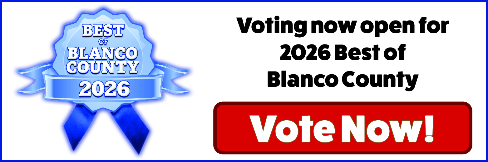 2026 Best of Blanco County - VOTE NOW